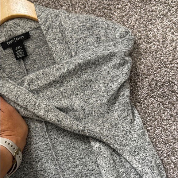 Gray Knit Cardigan and Top Set WHBM Cozy Tunic Set - Picture 2 of 5